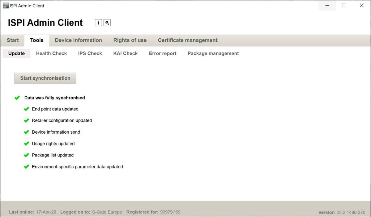ISPI Admin — Data synchronization