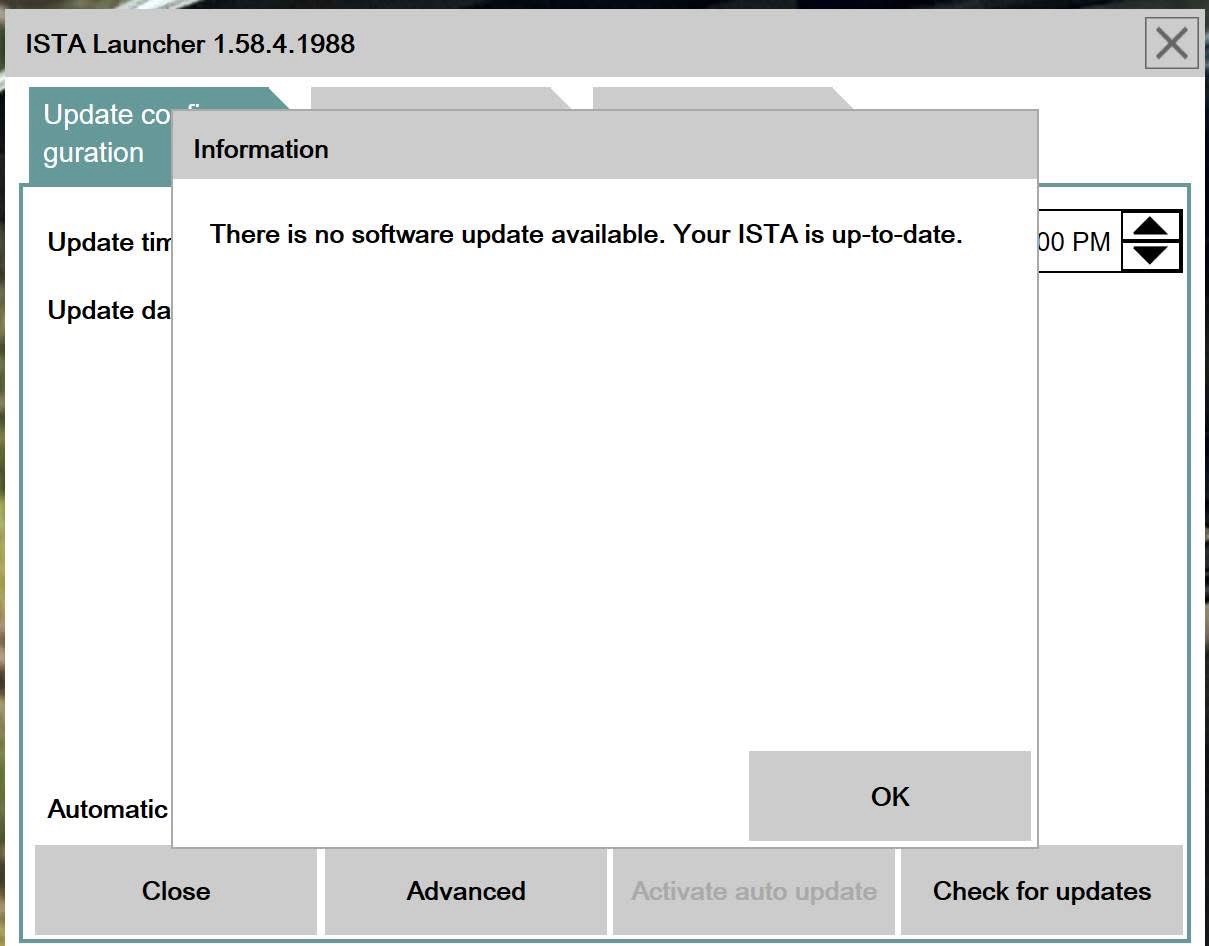 ISTA Launcher — Up to date