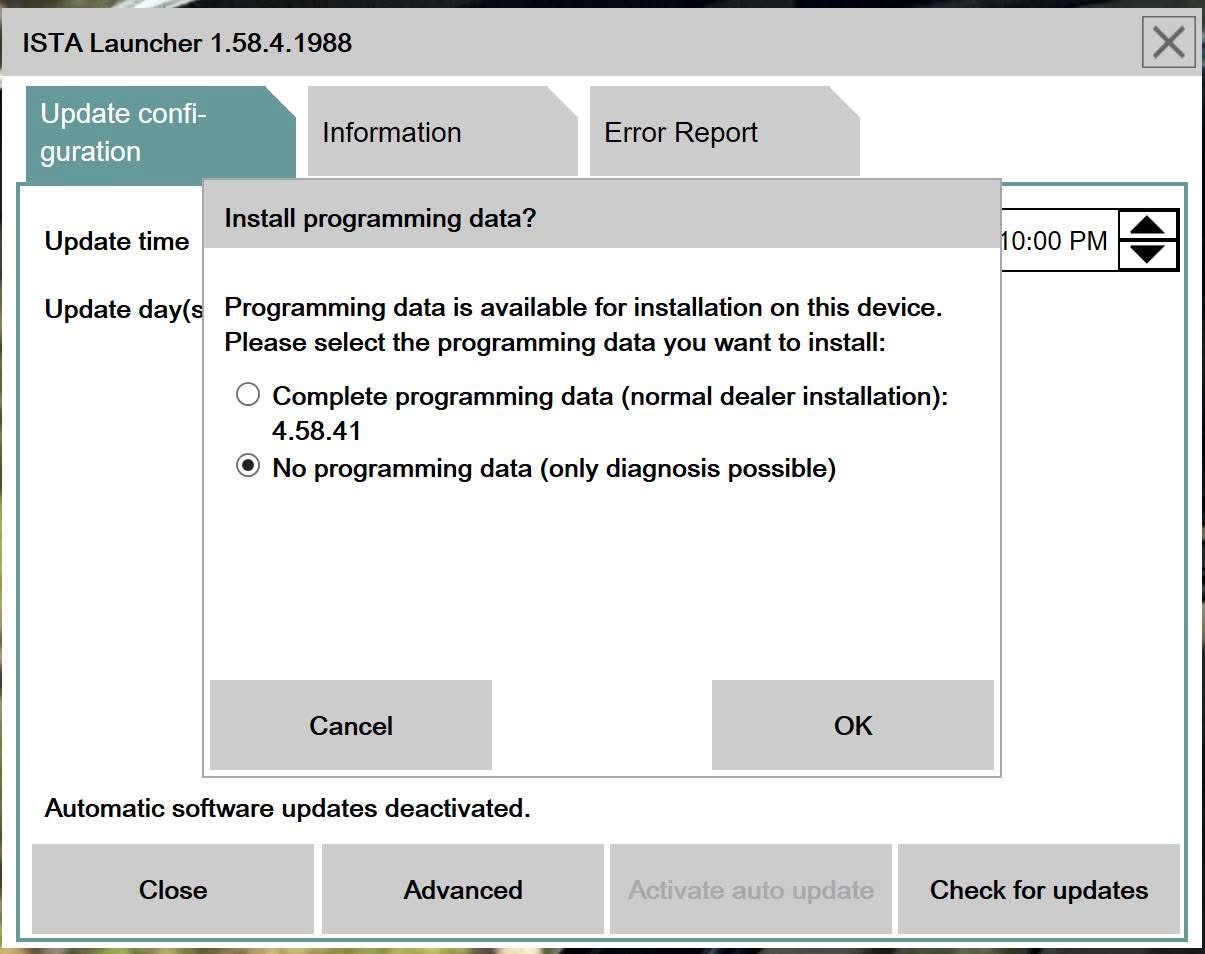 ISPI Admin — Detailed info dialog