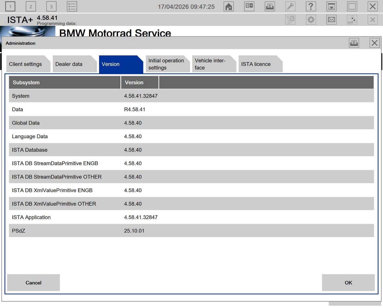 ISTA Launcher — Install programming data