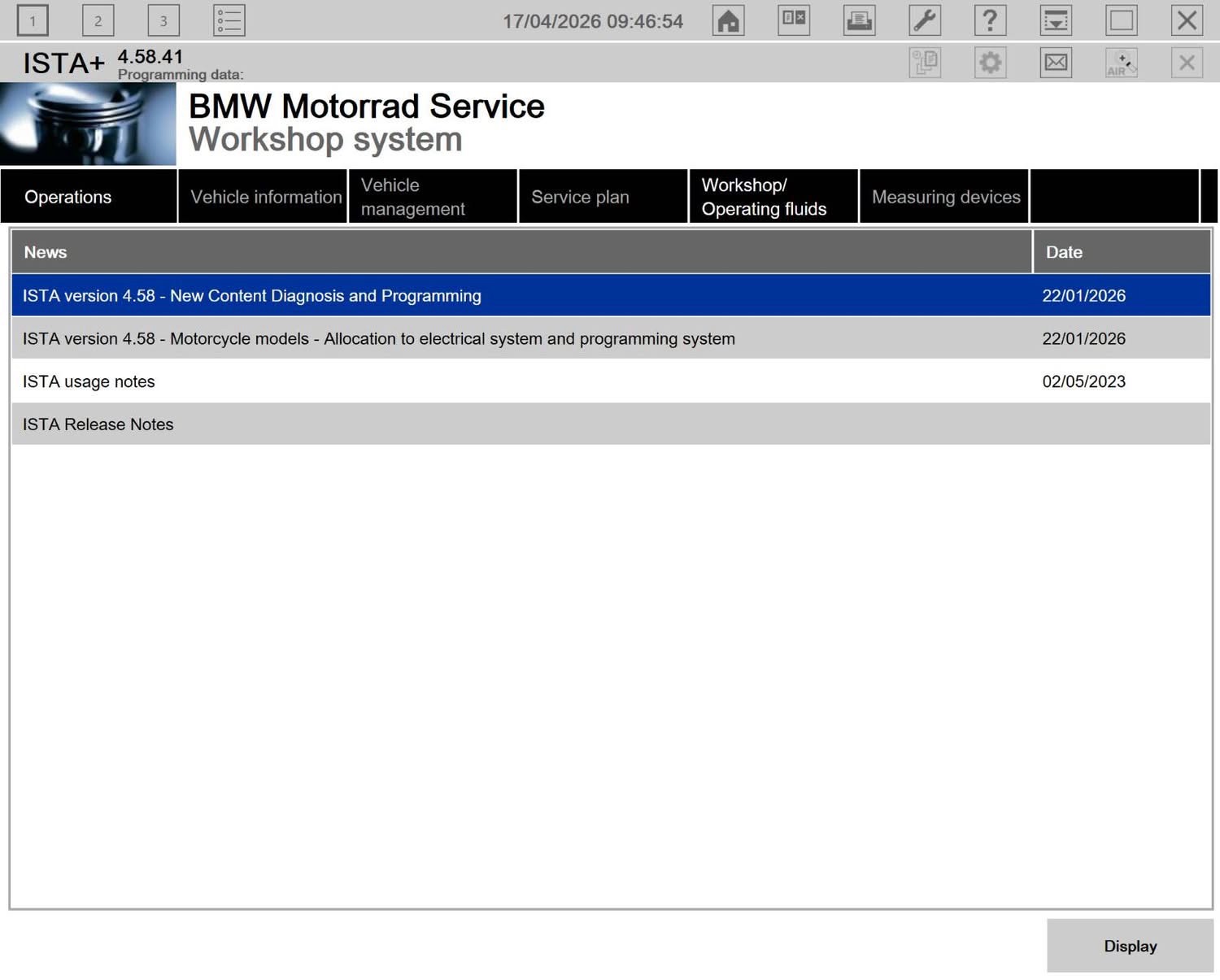 ISTA — Dealer data with workshop info