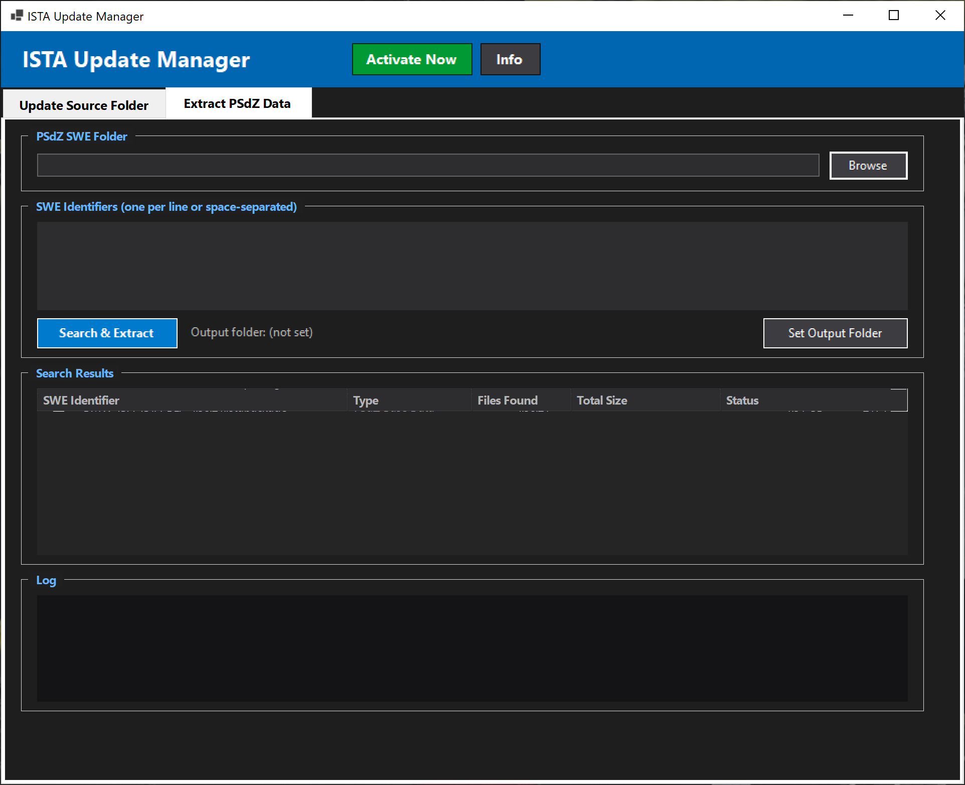 ISTA Update Manager – PSdZ Extraction